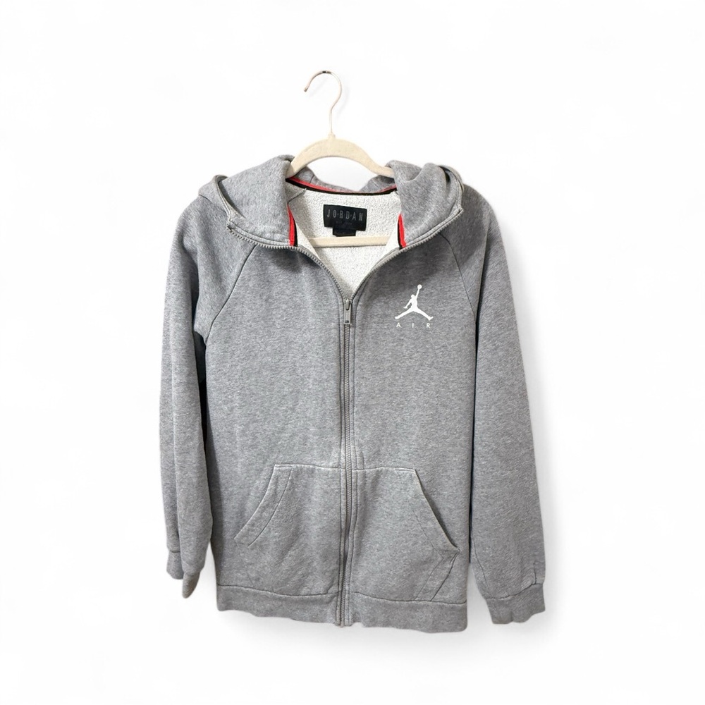 Jordan Classic Gray Zip-Up Hoodie